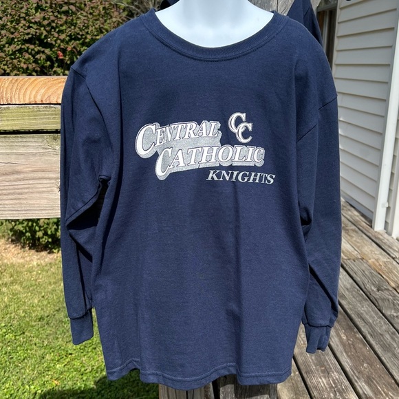 Kids Central Catholic Navy LS Tee! NEW! - Picture 3 of 6